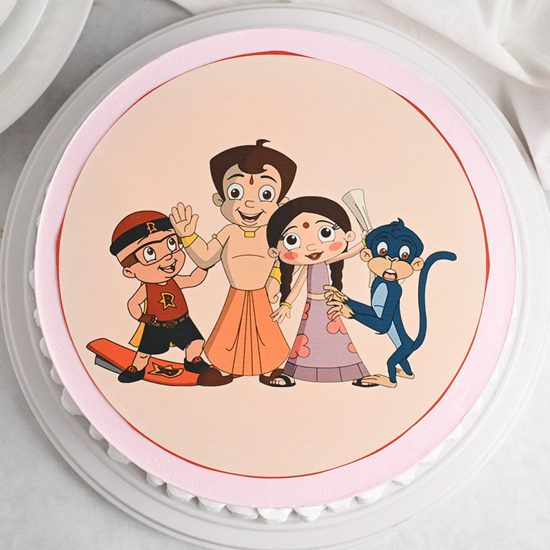 Chota Bheem Fam - Happy Birthday Cake For Kids