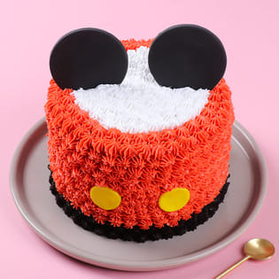 Cute Mickey Delight Cake, Micky Mouse Theme Cake Delivery