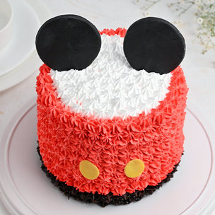 Cute Mickey Delight Cake, Micky Mouse Theme Cake Delivery