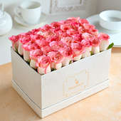 Buy Pretty Pink Rose Box Online in India