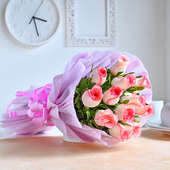 Buy Pinky Promise Rose Bouquet Online