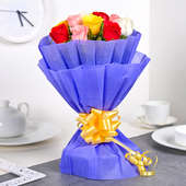 Paradise Mixed Roses Bouquet Online Delivery