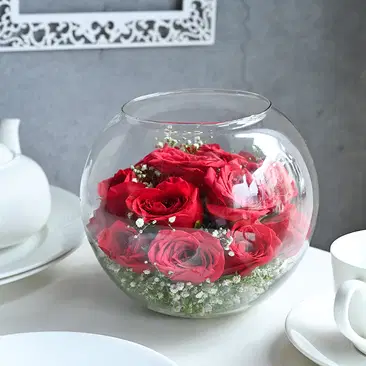 Send a Bunch of Serene Crystal Delight Flower Online, Price Rs.1095 | FlowerAura