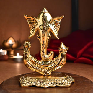 Metallic Ganesha - 13X8X17