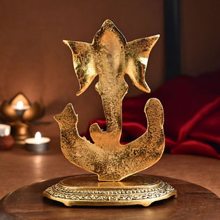 Metallic Ganesha - 13X8X17