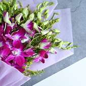 Purple Orchid Flower Online Delivery - Close View