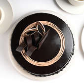 Order Tempting Truffle Cake - Top View of Cake