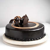 Side view of Chocolate Truffle Cake