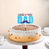 Love Dad Butterscotch Cake For Fathers Day 