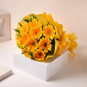 Sunshine yellow gerberas Bouquet