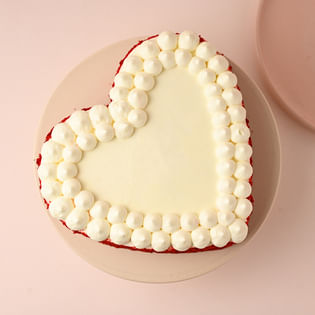 Top View Red Velvet Cake Online