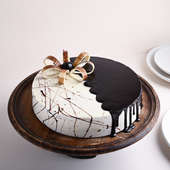 Eggless Chocolate Vanilla Cake