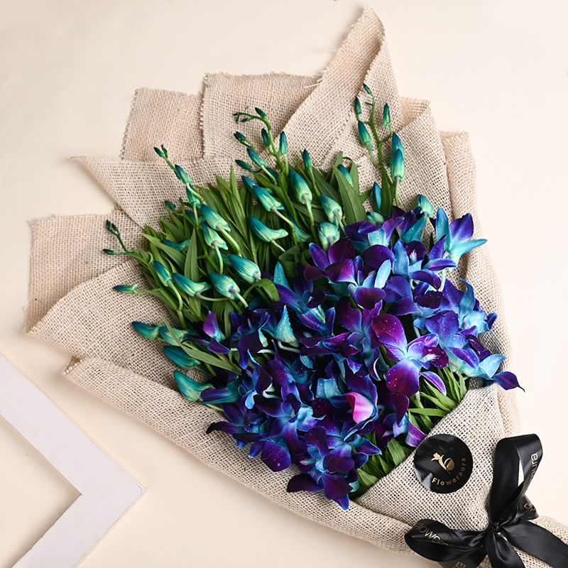 Orchid Enchantment Jute Flower Bouquet