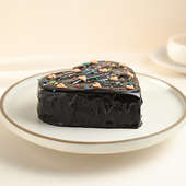 Choco Truffle Anniversary Heart Cake - Cakes Online