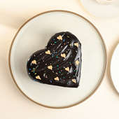 Choco Truffle Heart Shape Anniversary Cake - Buy Online