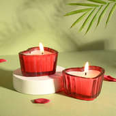 Heart Shaped Scented Candle Set of 2