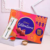 Rakhi With Cadbury Chocolate N Roli & Chawal
