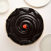 Top View of Indulgent Chocolate Cake Online Delivery