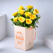 Buy Yellow Roses box for Father's Day