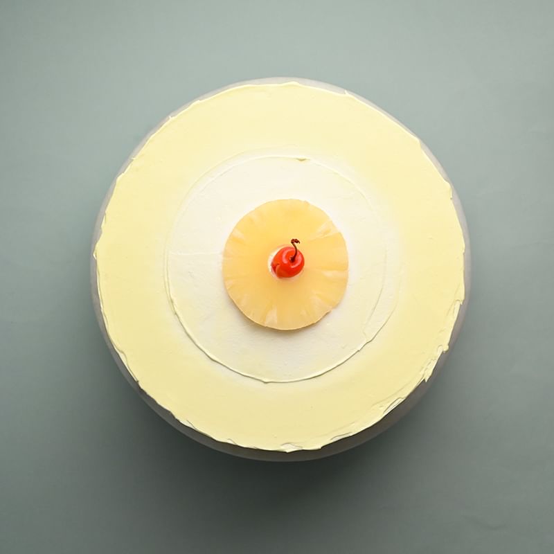 Top view of Paradise Pineapple Cake 