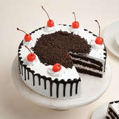 Sliced view of Black Forest Cake Online