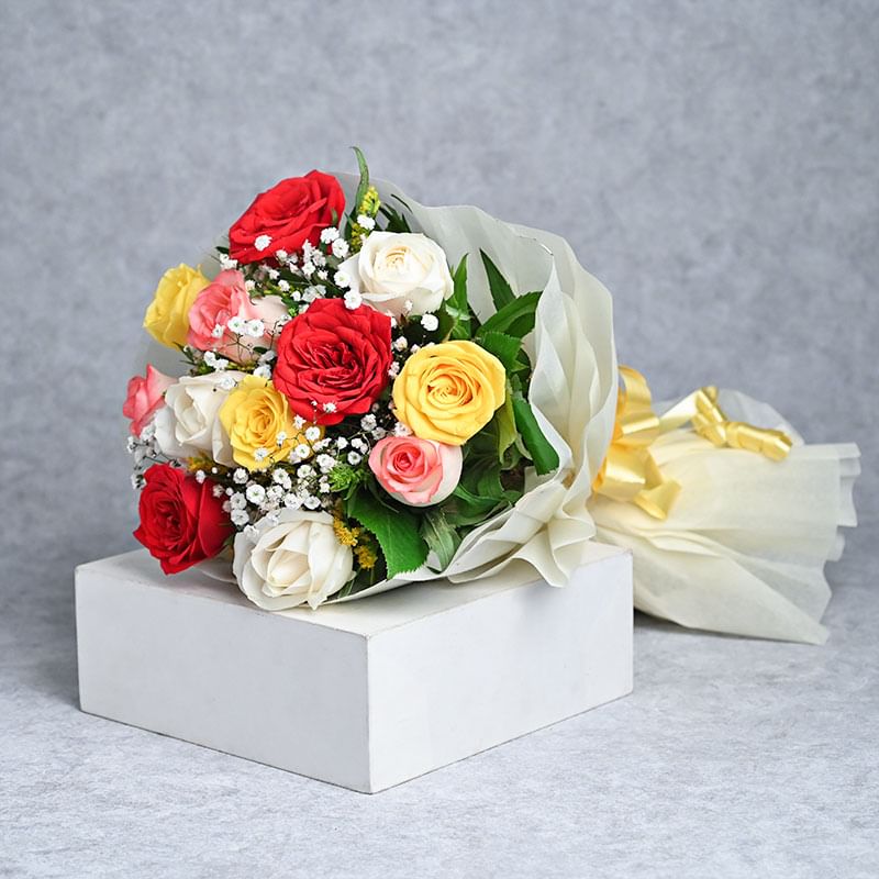 10 Mix Roses Bouquet