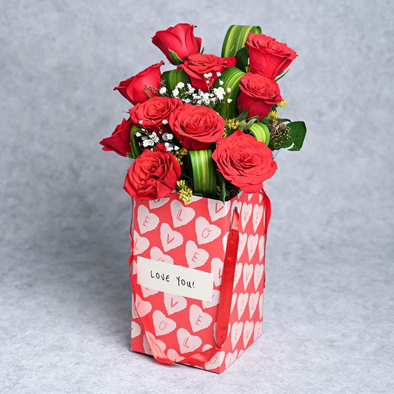 Red Roses Bunch 