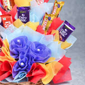 Order Chocolate Day Teddy Bouquet Combo Online, Price Rs.1300 | FlowerAura