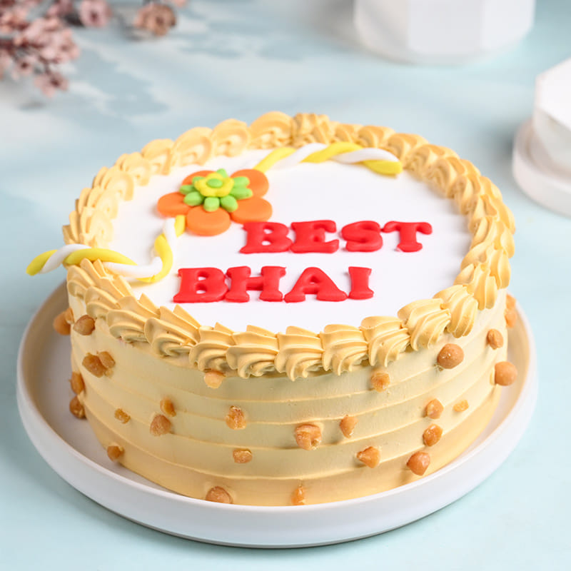 Butterscotch Cake N Ganesha Dial Rakhi