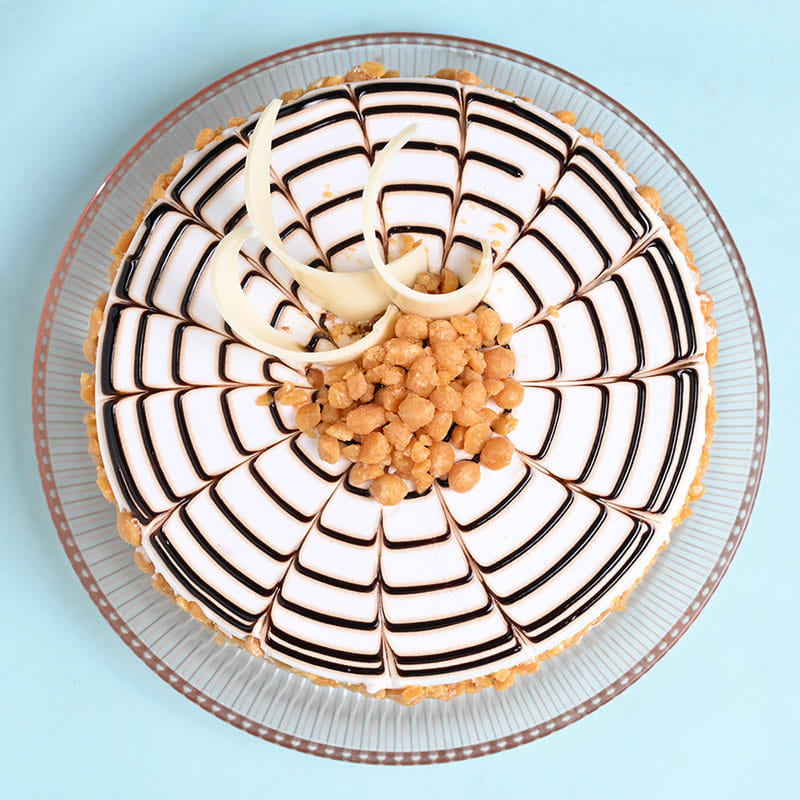 Rudraksha Rakhi With Butterscotch Cake