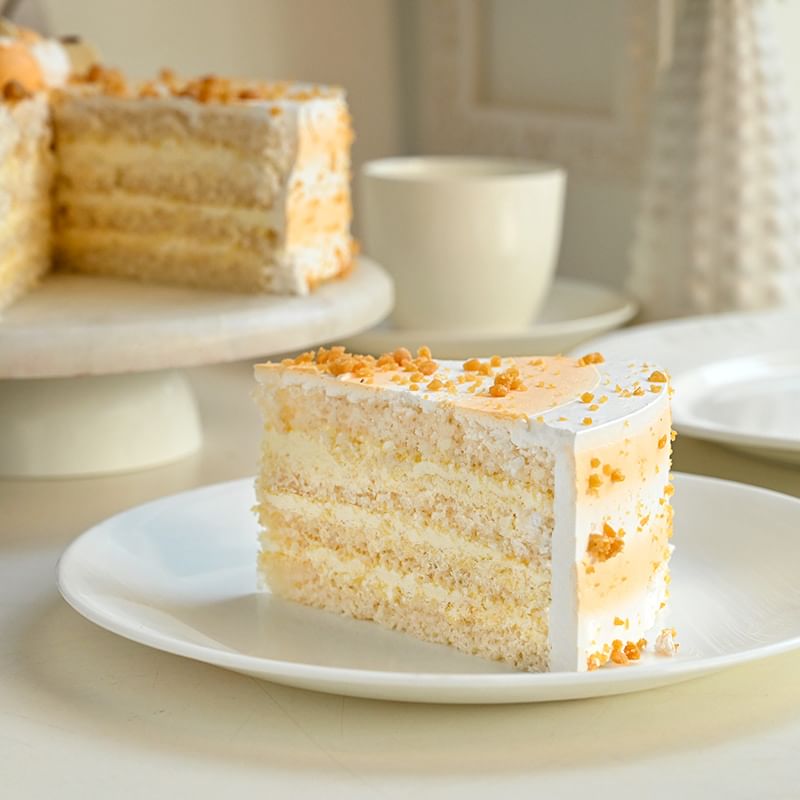 Slice View Butterscotch Cake 