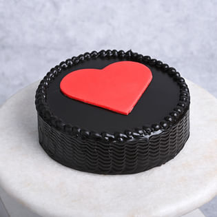 Red Heart Rose Cake Combo