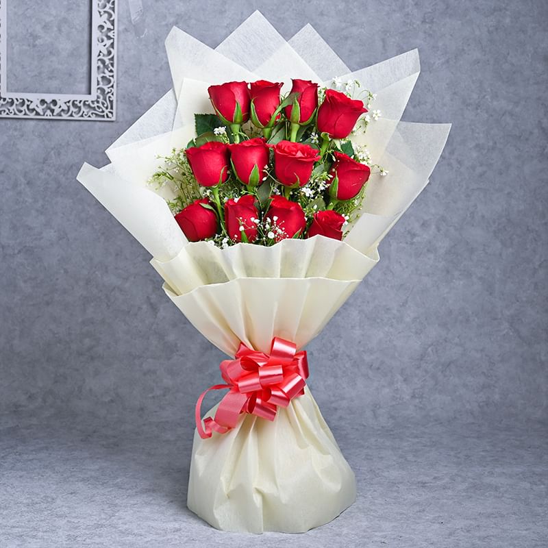 Send Red Velvet Roses Flower Online