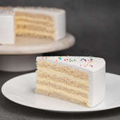 Vanilla Sprinkles Cake Slice Online