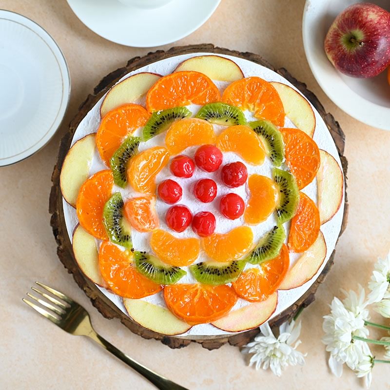Top View Fruit Cake Online