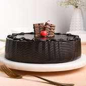 Side View Chocolate Truffle Cake Online