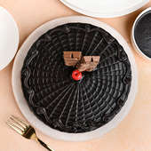 Top View Chocolate Truffle Cake Online