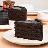 Slice View Chocolate Truffle Cake Online