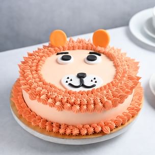 Cute Lion Face Cream Delight