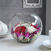 Carnation Flower Bowl Online in India