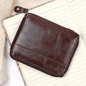 Dark Brown Zip Wallet