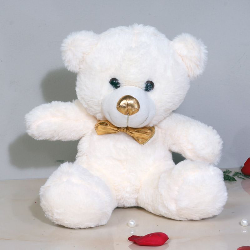 Valentines Flower & Teddy with Love Messages: Valentine Flower Delivery