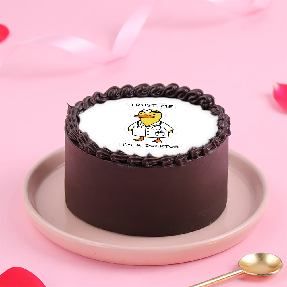 Quircky Ducktor Chocolate Bento Cake
