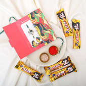 Rakhi with 5 Star Chocolates - Order Now for One Day Delivery