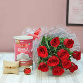 Roses Rakhi N Sweetness