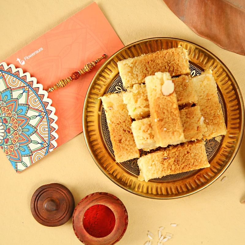 Rakhi with Half Kg Milk Cake