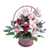 Charming Floral Gift Basket