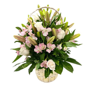 Floral Elegance In White