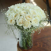 White Rose Bouquet Online in India