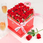 Valentine Roses Box Gift